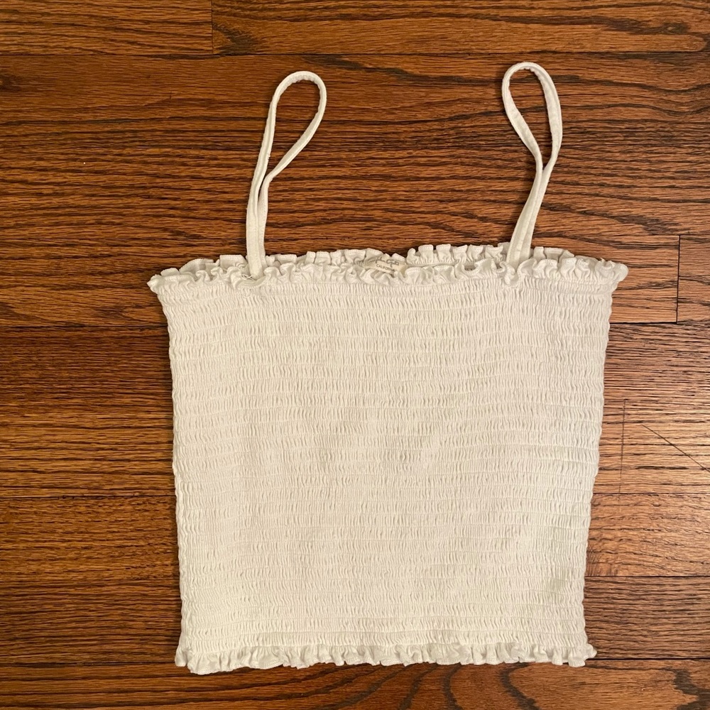 white tank top